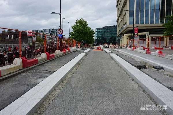 高清摄影 城市街道改造工程现场