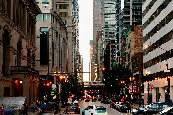 高清摄影 都市中的繁忙街景
