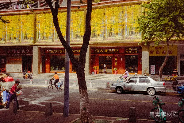 高清摄影 城市秋景中的日常生活