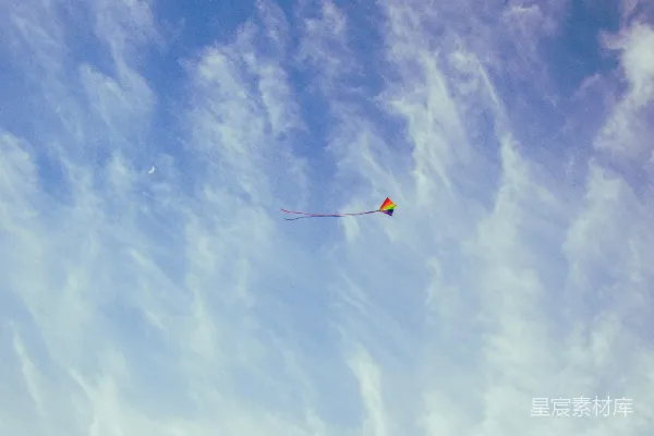 高清摄影 天空中的五彩风筝