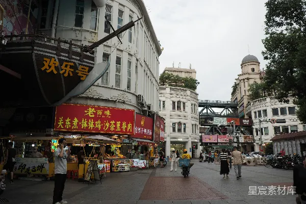 高清摄影 广州上下九步行街夜景
