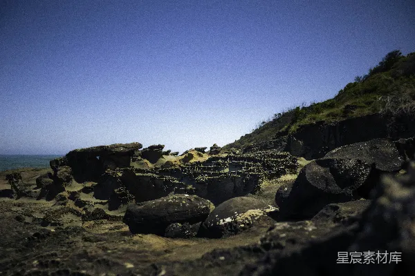 高清摄影 海岸奇石