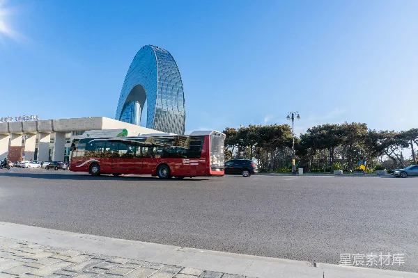 高清摄影 现代城市街景与标志性建筑