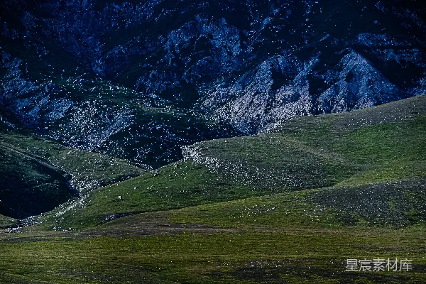 高清摄影 幽蓝山河