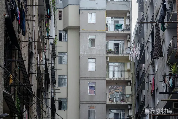 高清摄影 狭窄的都市生活