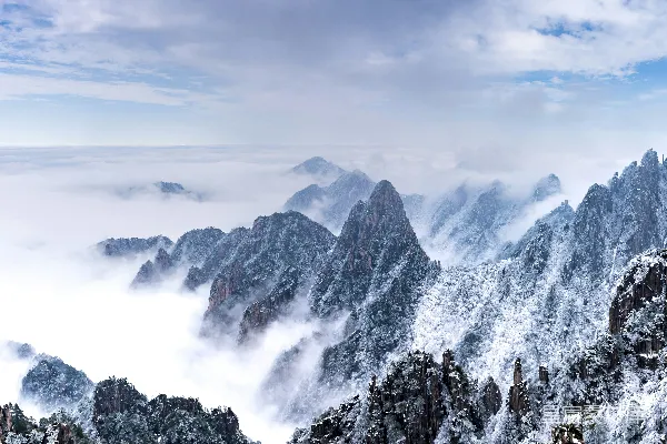 高清摄影 雪后的黄山