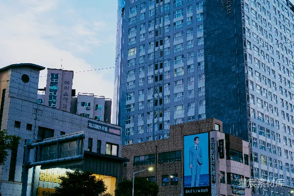 高清摄影 都市夜景中的摩天大楼