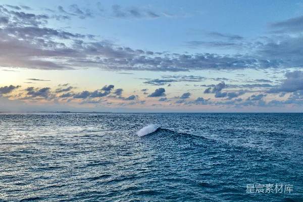 高清摄影 晨曦海浪