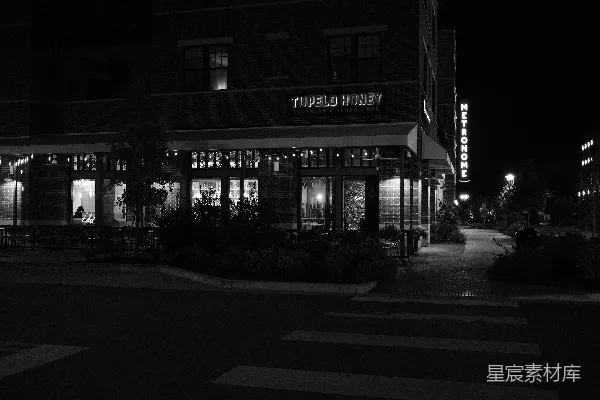 高清摄影 夜晚的Tupelo Honey餐厅