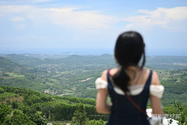 高清摄影 远眺山海的宁静