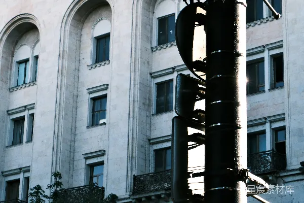 高清摄影 城市角落的电线杆