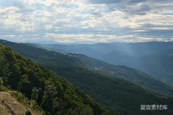 高清摄影 山间云影