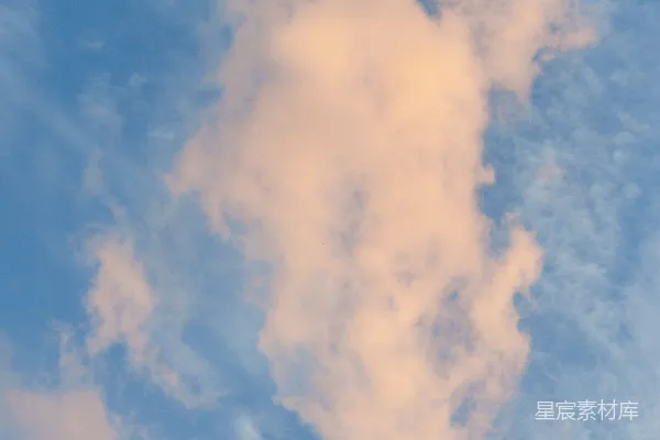 高清摄影 天空中的云朵与松树