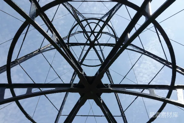 高清摄影 未来感金属结构建筑