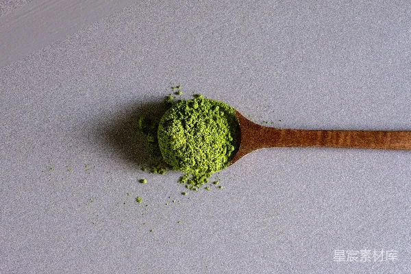 高清摄影 抹茶粉勺