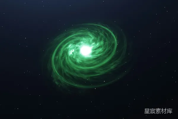 高清摄影 神秘的绿色漩涡星系