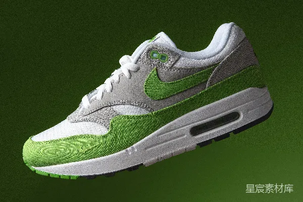 高清摄影 经典耐克Air Max 1绿灰配色