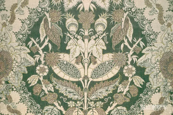 高清摄影 经典花卉刺绣布料
