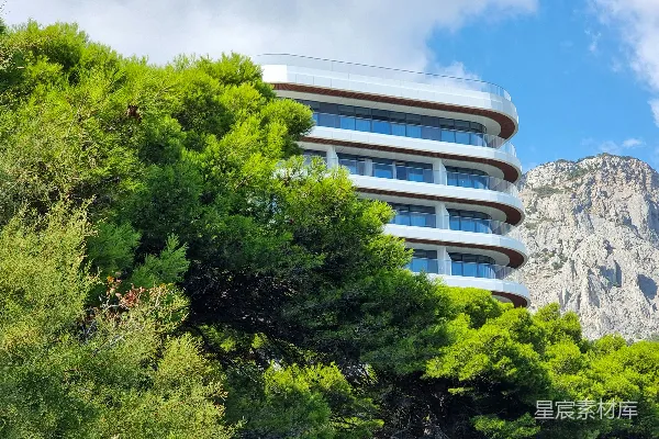 高清摄影 现代建筑与自然的和谐