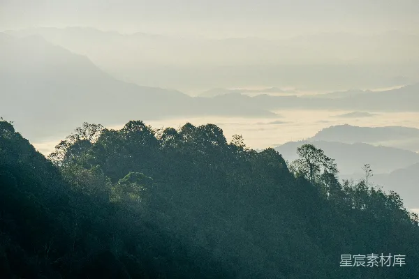 高清摄影 雾海山峦