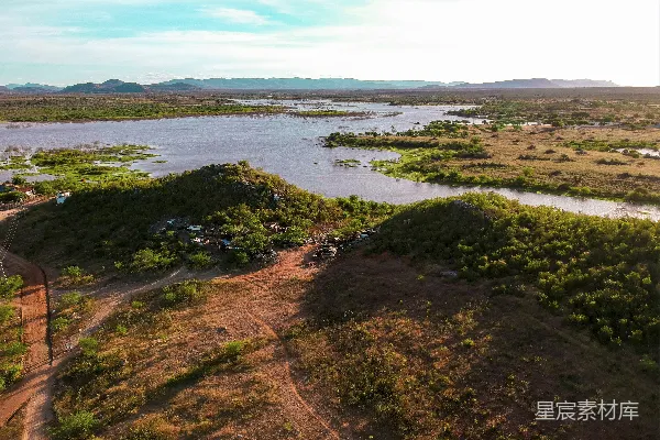 高清摄影 洪水后的乡村景象