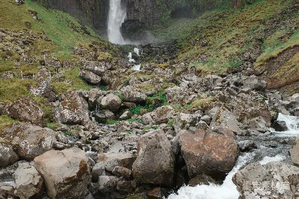 高清摄影 冰岛峡湾壮丽瀑布