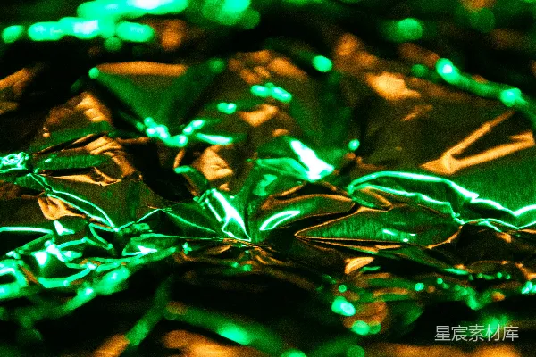 高清摄影 霓虹下的褶皱面料