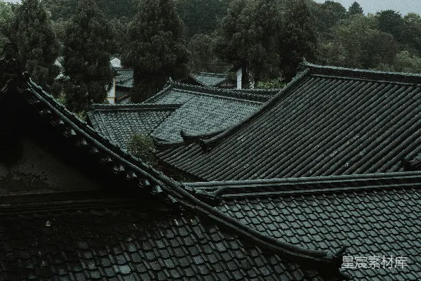 高清摄影 古韵建筑的屋顶