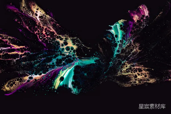 高清摄影 抽象色彩流动