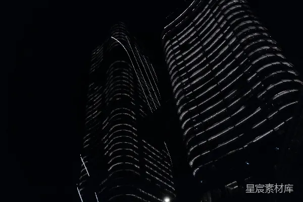 高清摄影 夜幕下的摩天大楼