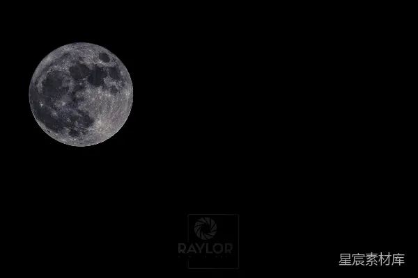 高清摄影 夜空中静谧的满月