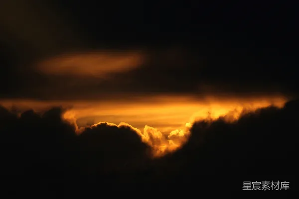 高清摄影 夕阳云海