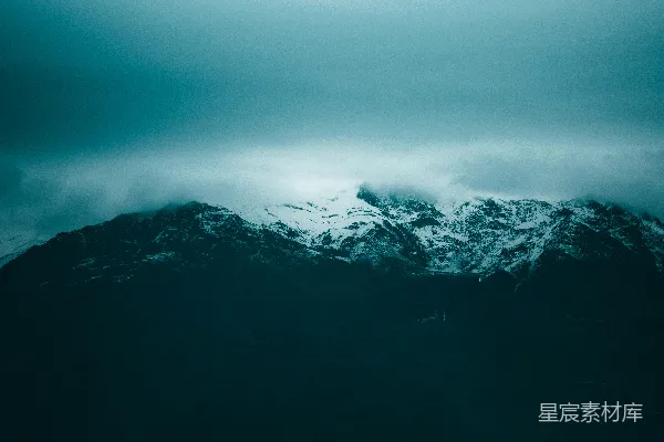 高清摄影 雪山云雾