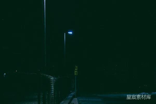 高清摄影 夜色中的路灯