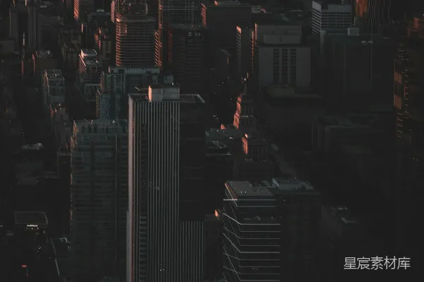 高清摄影 黄昏中的摩天大楼