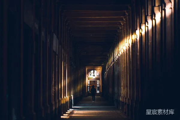 高清摄影 暗夜中的光与影