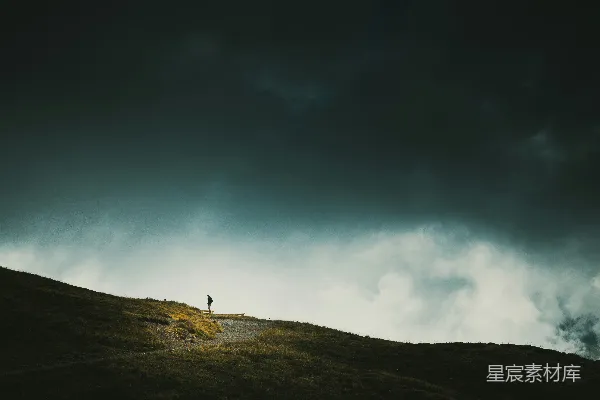 高清摄影 独行者的天空