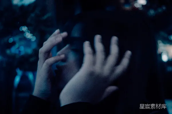 高清摄影 夜色中的拥抱