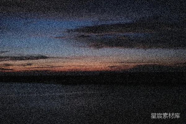 高清摄影 夜幕下的宁静海景