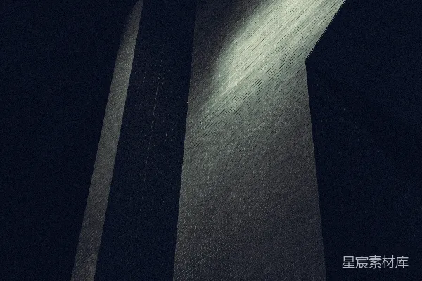 高清摄影 夜晚建筑的光影交错