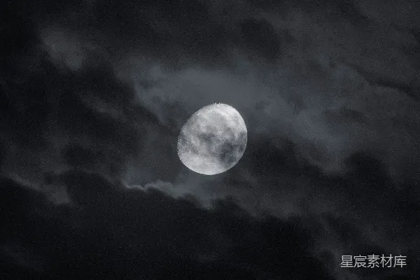 高清摄影 夜空中的明月