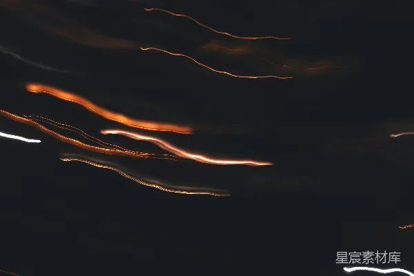 高清摄影 夜空中流动的光带