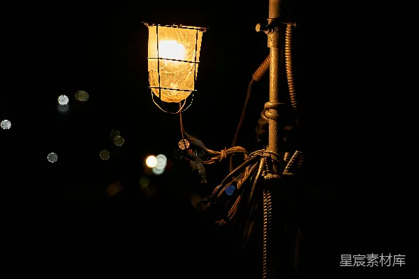高清摄影 夜晚的路灯