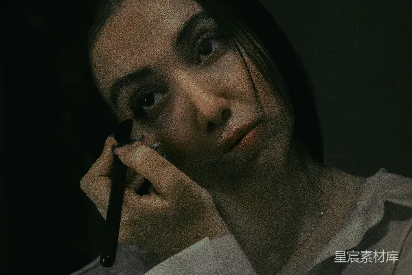 高清摄影 夜色中的化妆