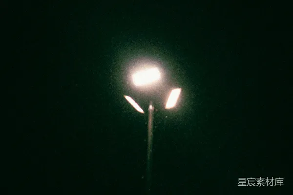 高清摄影 路灯下的夜