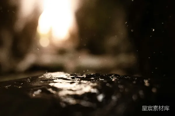 高清摄影 微光中的水滴