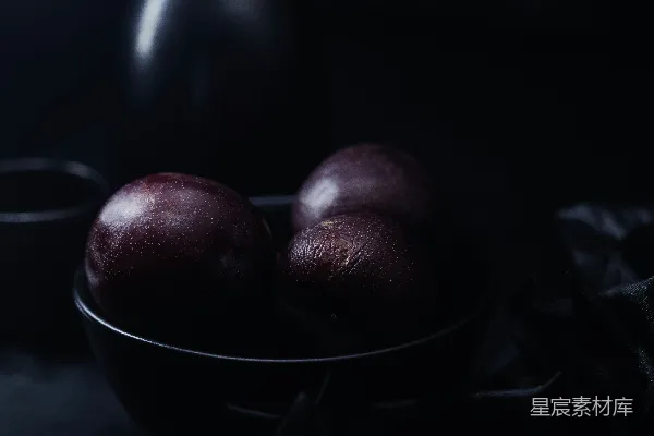 高清摄影 暗夜中的水果静物