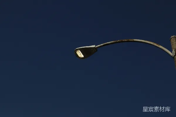 高清摄影 路灯与夜空