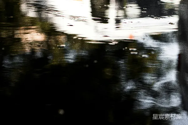 高清摄影 城市倒影的模糊艺术