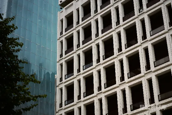 高清摄影 现代城市建筑与自然的和谐